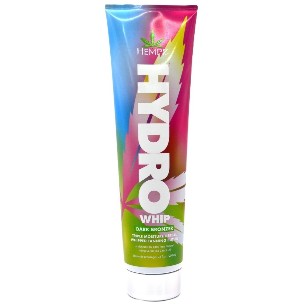 HEMPZ Hydro Whip Dark Bronzer Triple Moisture Whipped Tanning Butter 9.5 oz